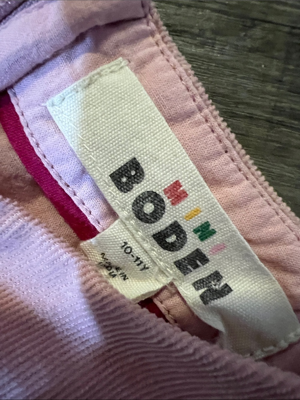 Mini Boden Clover Blouson Cord dress size 10-11 girls - Picture 4 of 5